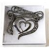 Image 1 : ORNATE NECKLACE W HEART PENDANT