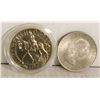 Image 1 : CHURCHILL AND QUEEN ELIZABETH LARGE COINS