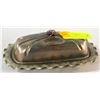 Image 1 : ANTIQUE METAL BUTTER DISH