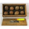 Image 1 : ANTIQUE EGG GRADING SET W BOX
