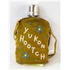 Image 1 : BEADED LEATHER YUKON HOOTCH BOTTLE