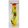 Image 1 : VINTAGE MULTI COLOUR GLASS ART VASE
