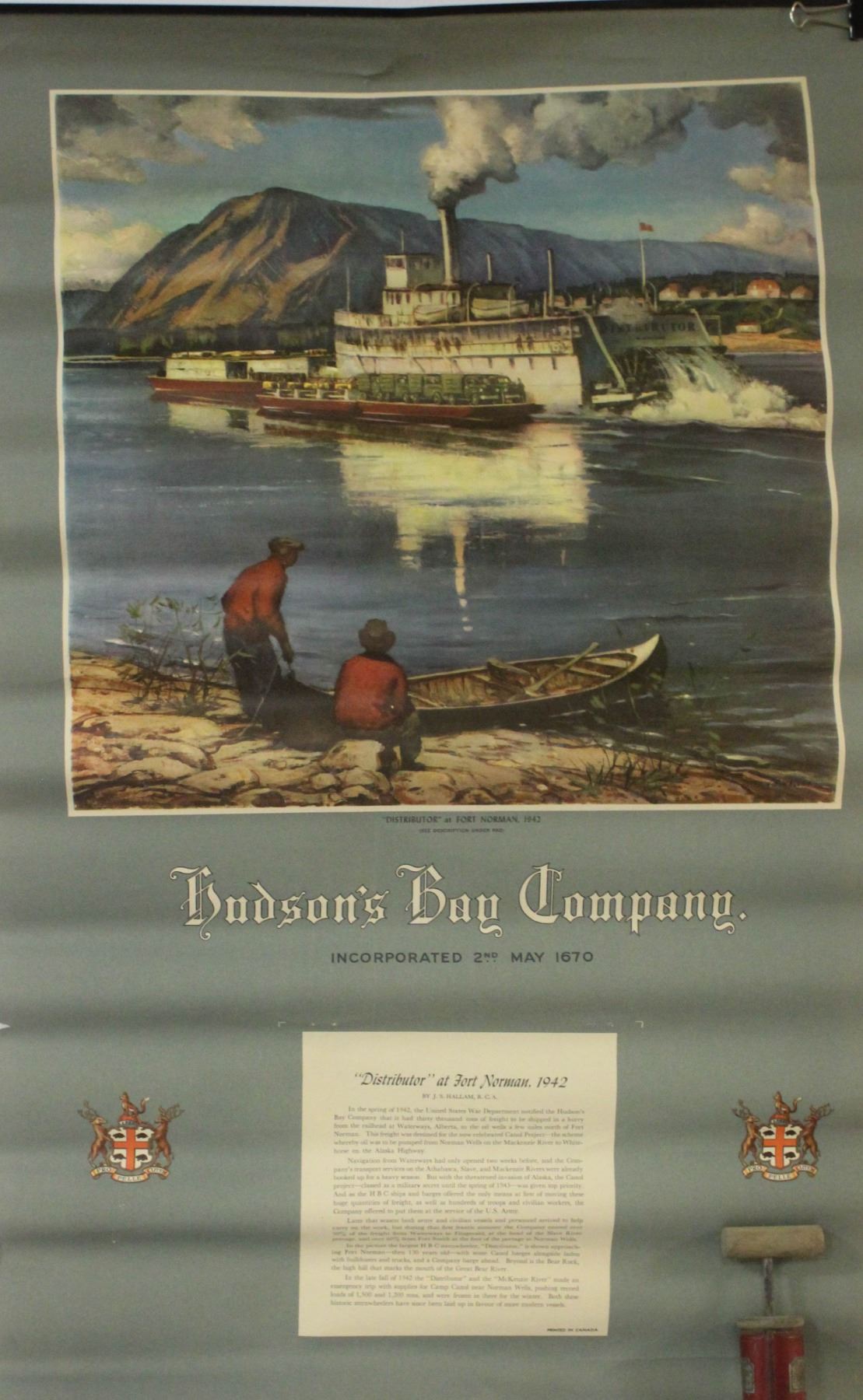WW2 HUDSONS BAY CO CALENDAR WW2 HUDSONS BAY CO CALENDAR