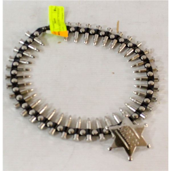 CHILD'S REPLICA BULLET BELT W BADGE