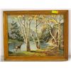 Image 1 : VINTAGE LANDSCAPE PAINTING ON BOARD