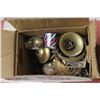 Image 1 : BOX OF ANTIQUE LAMP PARTS