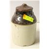 Image 1 : ANTIQUE CROCK JUG W/ LID