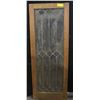 Image 1 : ANTIQUE LEADED GLASS WINDOW PANE FRAMED