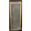 Image 1 : ANTIQUE LEADED GLASS WINDOW PANE FRAMED