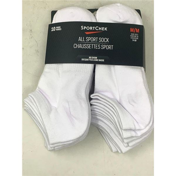 NEW Sport Check all sport socks 10 pack Medium