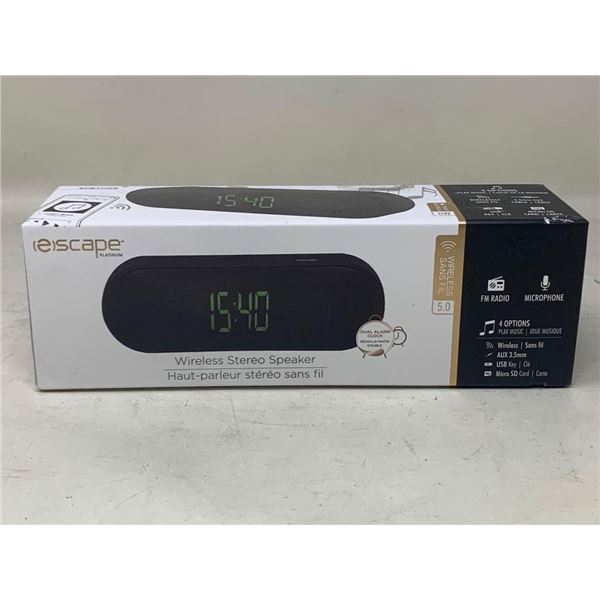NEW (e)scape Platinum Wireless Stereo Speaker