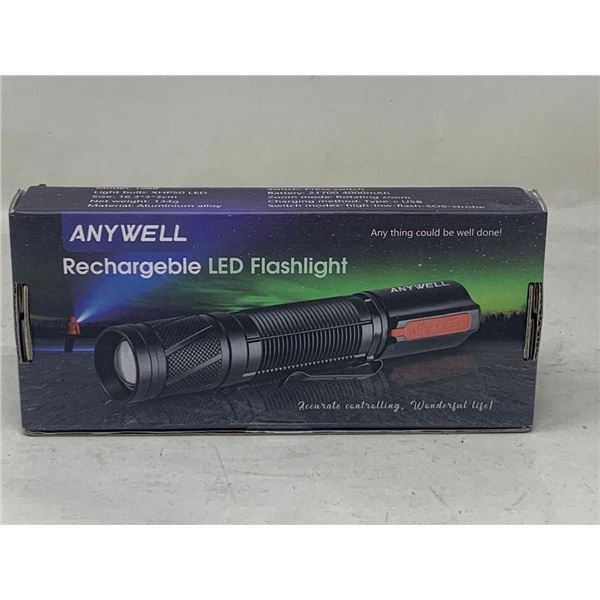 NEW Anywell Rechargeable LED Flashlight
