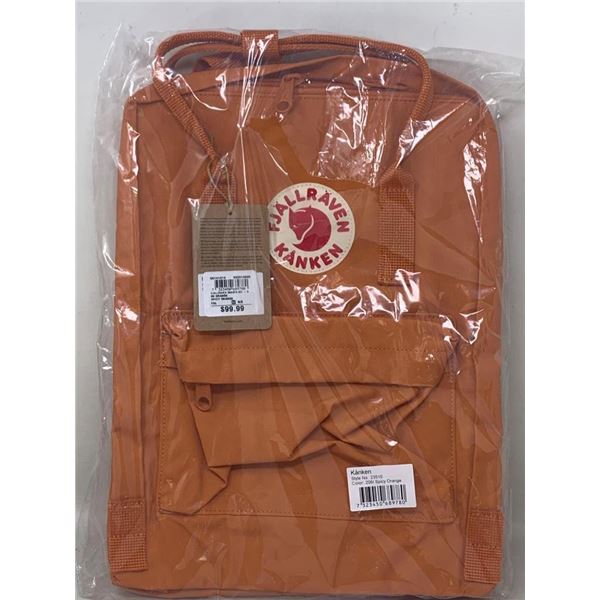 NEW Fjallraven Kanken Spicy Orange Full Size Backpack