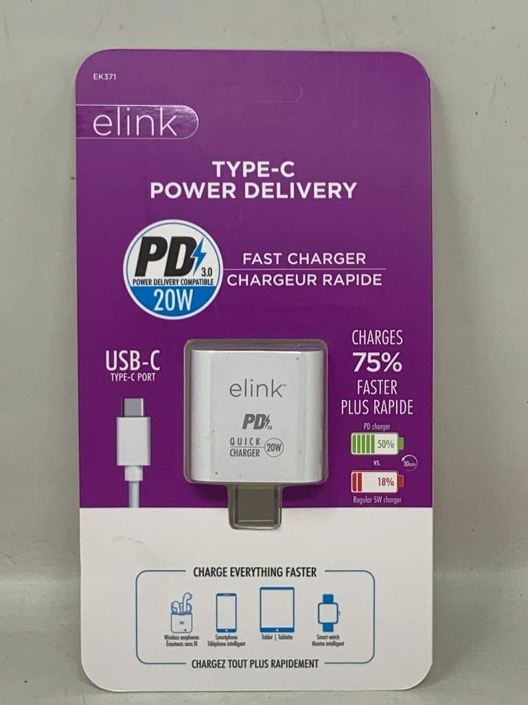 Elink Adapter NEW elink Type -C Power Delivery Fast Charger