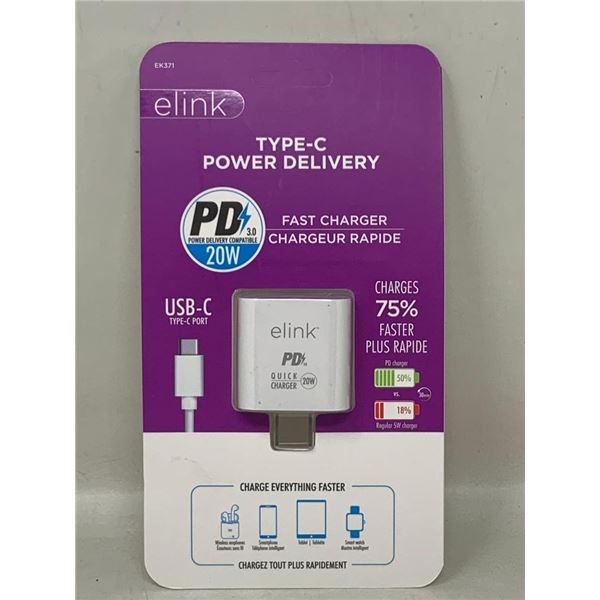 NEW elink Type -C Power Delivery Fast Charger