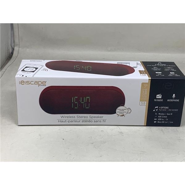 NEW (e)scape Wireless Stereo Speaker RED
