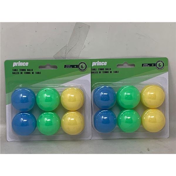 NEW Prince Table Tennis Balls Training 2 packs of 6