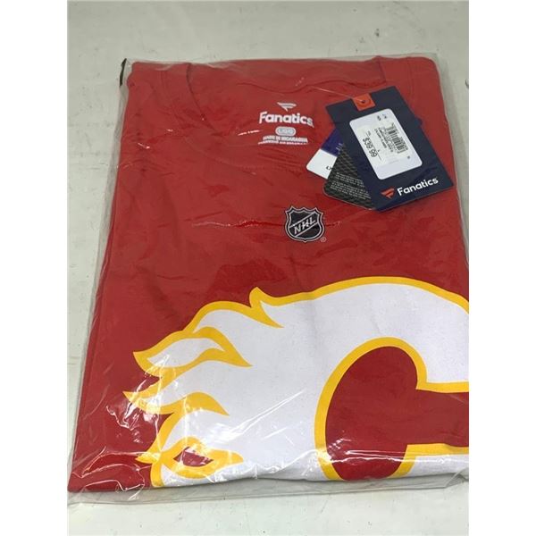 NEW Fanatics Flames Authentic Stack Tee Size large