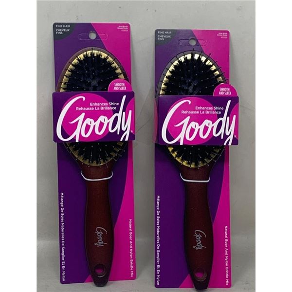 NEW Goody Fine Hair Smooth & Sleek Hair Brush Lot of 2