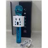 Image 2 : NEW Fishoaky Karaoke Bluetooth Portable Mic Player  Speaker w/LED & Music Singing voice recording BL