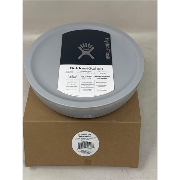 NEW HyrdoFlask Outdoor Kitchen 1 QT Bowl w/ Lid Birch Color