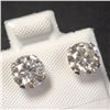Image 2 : 10K White Gold Moissanite(2ct) Earrings (~Size )(Ring is resizable for $40) (~length inches), Made i