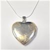 Image 1 : Silver Locket 16" Necklace (~Size )(Ring is resizable for $40) (~length inches), Suggested Retail Va