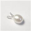 Image 2 : 14K White Gold Fresh Water Pearl Pendant (~Size )(Ring is resizable for $40) (~length inches), Sugge