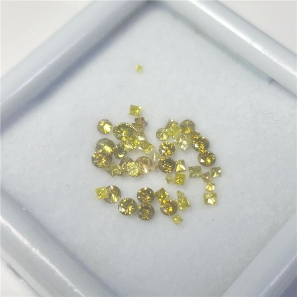 Natural Yellow Diamond Color Treated(APP 1ct) (~Size )(Ring is resizable for $40) (~length inches), 
