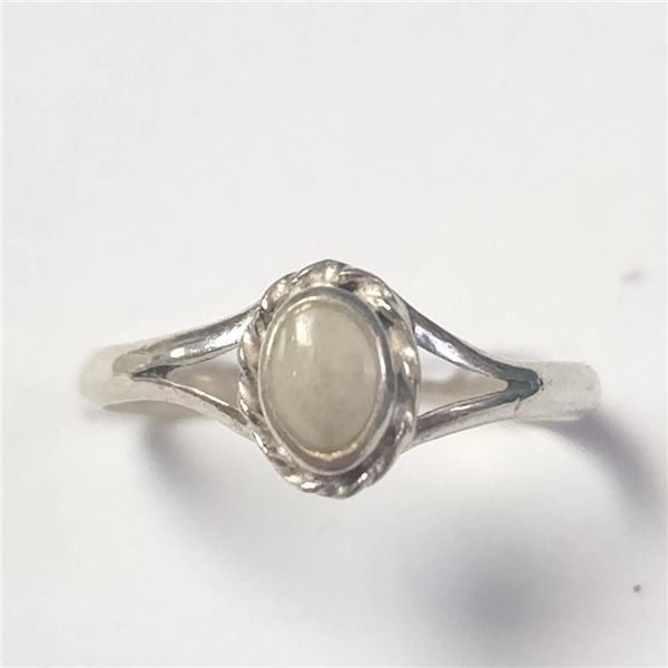 Silver Opal Ring (~Size )(Ring is resizable for $40) (~length inches), Suggested Retail Value $80