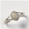 Image 2 : Silver Opal Ring (~Size )(Ring is resizable for $40) (~length inches), Suggested Retail Value $80