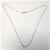 Image 1 : 14K White Gold 1.03G 15" Necklace (~Size )(Ring is resizable for $40) (~length MUSTinches), Suggeste