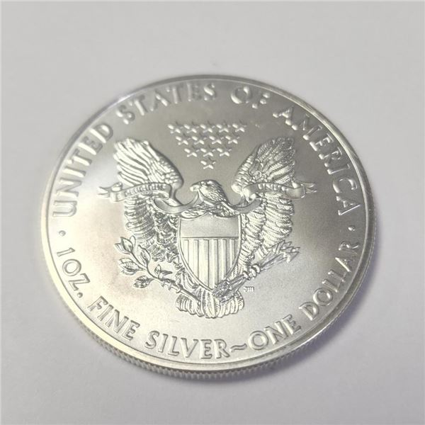 Fine Silver 999 1Oz Amercian Eagle Coin (~Size )(Ring is resizable for $40) (~length inches), Sugges