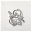 Image 1 : 14K White Gold Cz 1.1G Pendant (~Size )(Ring is resizable for $40) (~length inches), Suggested Retai