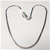 Image 1 : Silver 6.7G 17-18" Snake Chain Necklace (~Size )(Ring is resizable for $40) (~length inches), Sugges