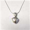 Image 1 : Silver Locket 16" 5G Necklace (~Size )(Ring is resizable for $40) (~length inches), Suggested Retail