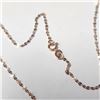 Image 3 : 18K Rose Gold 0.78G 16" Necklace (~Size )(Ring is resizable for $40) (~length 16"inches), Suggested 