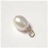 Image 1 : 14K Yellow Gold Fresh Water Pearl Pendant (~Size )(Ring is resizable for $40) (~length inches), Sugg