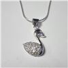 Image 1 : Silver Cz 16" Necklace (~Size )(Ring is resizable for $40) (~length inches), Suggested Retail Value 