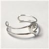 Image 2 : Silver Cz Toe Ring (~Size )(Ring is resizable for $40) (~length inches), Suggested Retail Value $60