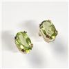 Image 2 : 10K Yellow Gold Peridot Earrings, Suggested Retail Value $200