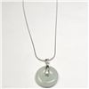 Image 2 : Silver Jade 16" Necklace, Suggested Retail Value $200