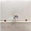 Image 1 : 14K Yellow Gold Cubic Zirconia Nose Pin (~Size 0) (~length 0 inches), Made in Canada, Suggested Reta