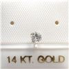 Image 1 : 14K Yellow Gold Cubic Zirconia Nose Pin, Made in Canada, Suggested Retail Value $100
