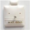Image 2 : 14K Yellow Gold Cubic Zirconia Nose Pin, Made in Canada, Suggested Retail Value $100