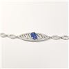 Image 2 : Silver Sapphire(1.6ct) Bracelet (~Size 0) (~length 8 inches) (~weight 8.29g), Suggested Retail Value