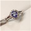 Image 2 : Silver Tanzanite(1.85ct) Ring (~Size 6)(Ring is resizable for $40) (~length 0 inches) (~weight 3g), 