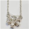 Image 1 : Silver Cubic Zirconia Necklace (~length 19 inches) (~weight 6.89g), Suggested Retail Value $200