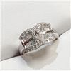 Image 2 : 0Ss Cubic Zirconia Ring (~Size 5.5)(Ring is resizable for $40) (~weight 4.57g), Suggested Retail Val