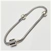 Image 2 : Silver Pandora Style Bracelet (~Size 0) (~weight 14.3g), Suggested Retail Value $360